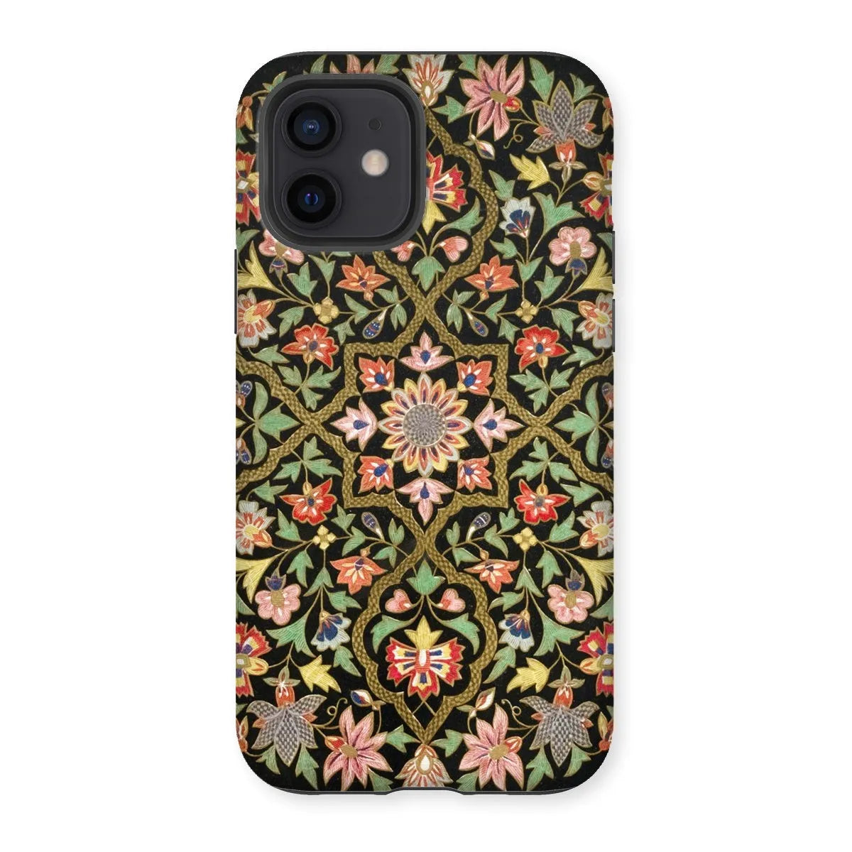 Indian Embroidery - Aesthetic Pattern Art Phone Case - Iphone 12 / Matte - Mobile Phone Cases - Aesthetic Art