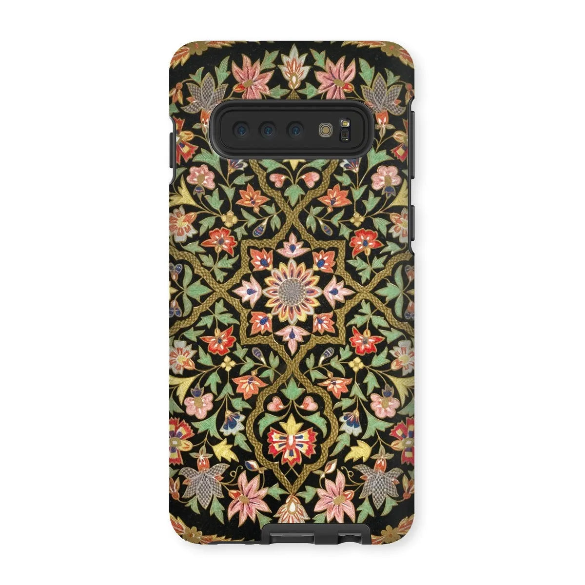 Indian Embroidery - Aesthetic Pattern Art Phone Case - Samsung Galaxy S10 / Matte - Mobile Phone Cases - Aesthetic Art