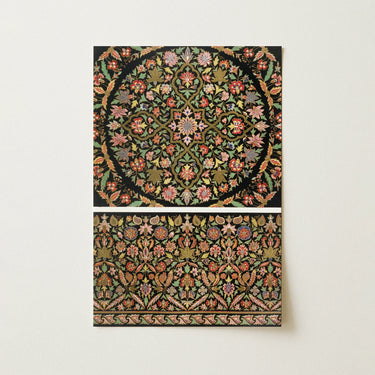 Indian Embroidery - Matthew Digby Wyatt Art Print / Canvas, 12x18’’ / 31x46cm / Unframed / no Border, Posters Prints & Visual Artwork, Toby