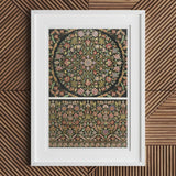 Indian Embroidery - Matthew Digby Wyatt Art Print, Framed Artwork Intricate Floral Botanical Patterns Vintage Art