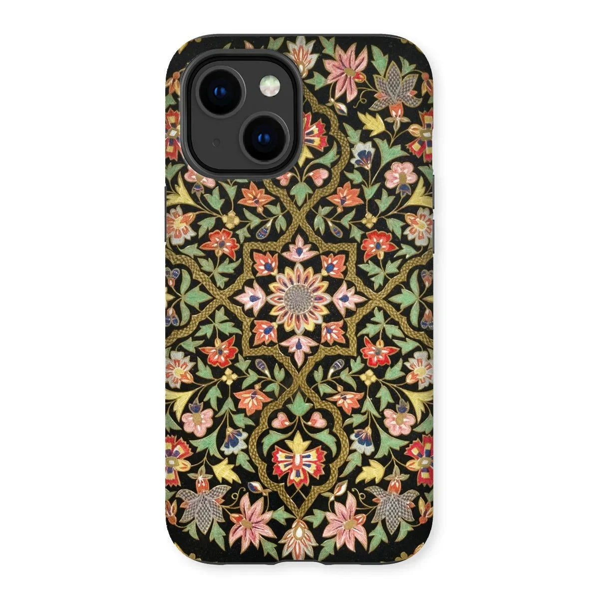 Indian Embroidery - Matthew Digby Wyatt Iphone Case, 14 Plus / Matte, Floral Patterned Phone Case Intricate Colorful Botanical Designs