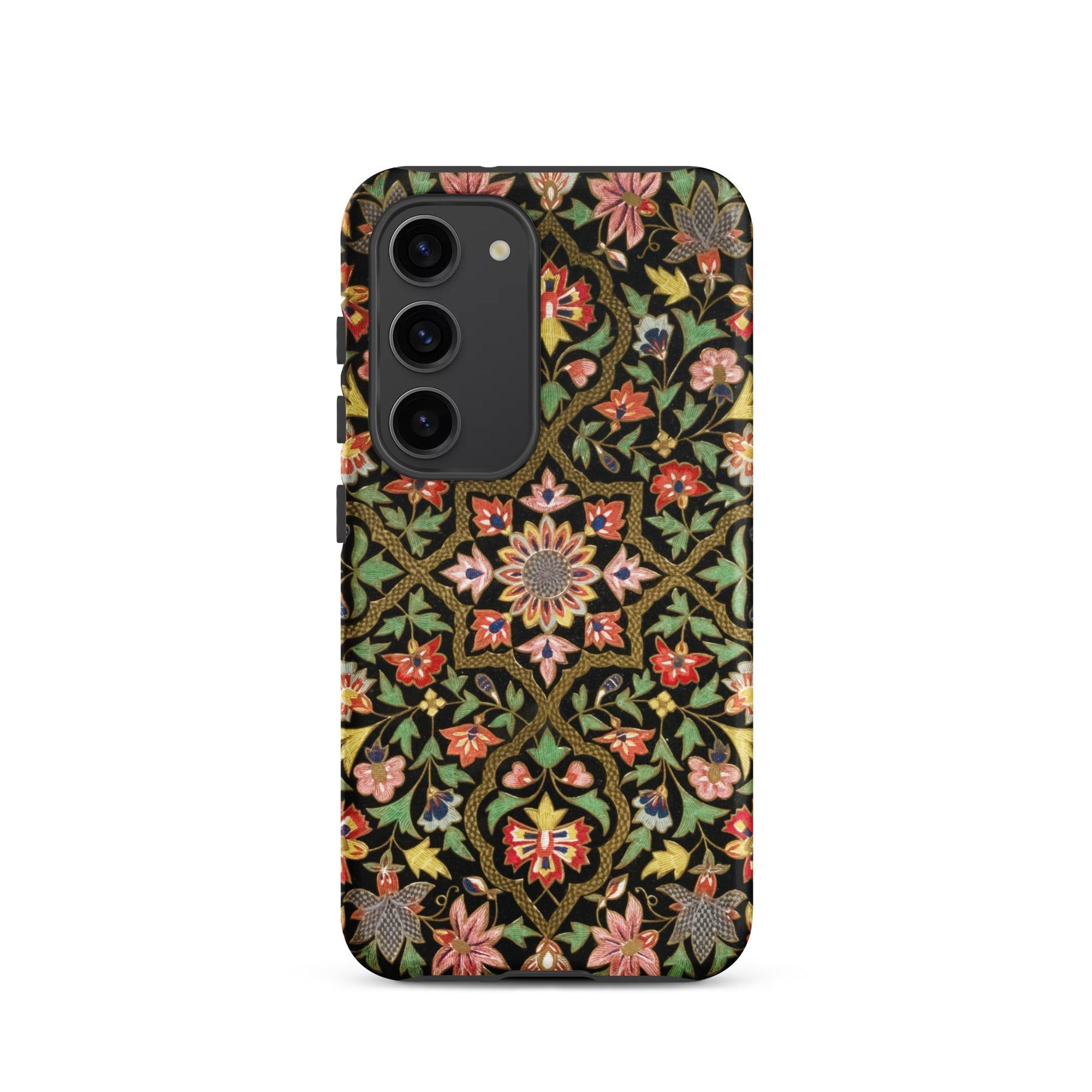 Indian Embroidery Matthew Digby Wyatt Samsung Case, Galaxy S23 / Matte, Black Phone Case Intricate Floral Pattern