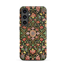 Indian Embroidery Matthew Digby Wyatt Samsung Case, Galaxy S24 Plus / Matte, Smartphone Case Dark Floral Vine Pattern