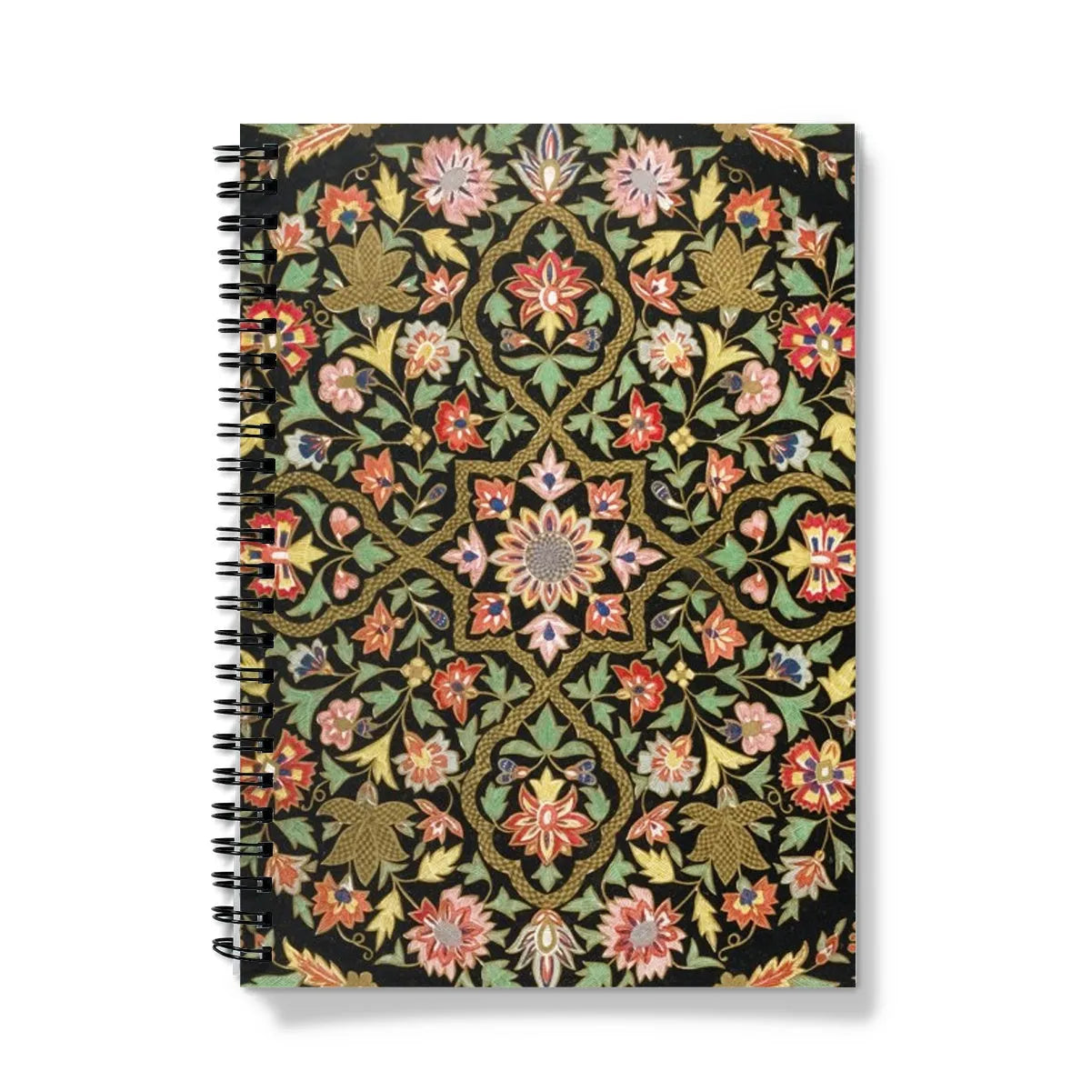 Indian Embroidery Notebook - A5 / Graph - Notebooks & Notepads - Aesthetic Art
