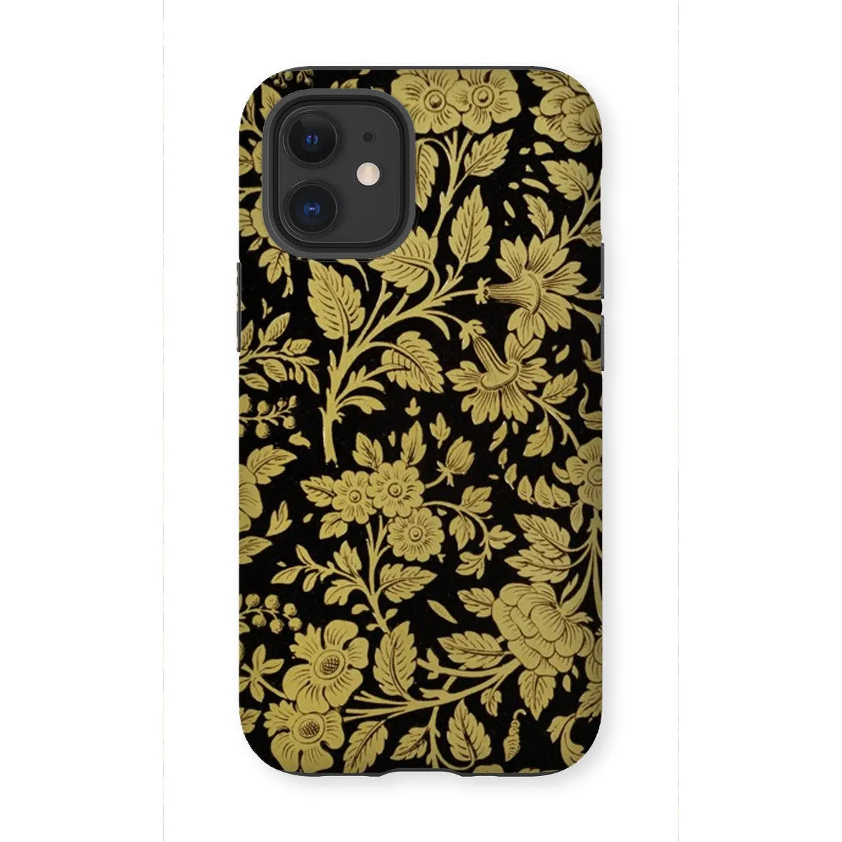 Indian Gold Lacquer - Aesthetic Pattern Art Phone Case - Iphone 12 Mini / Matte - Mobile Phone Cases - Aesthetic Art
