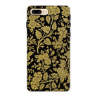 Indian Lacquerwork Matthew Digby Wyatt Iphone Case, 8 Plus / Matte, Floral Patterned Phone Case Gold Designs Black Background