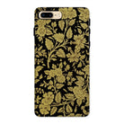 Indian Lacquerwork - Matthew Digby Wyatt Iphone Case, 8 Plus / Matte, Floral-patterned Phone Case Gold Designs Black Background