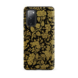 Indian Lacquerwork - Matthew Digby Wyatt Phone Case Samsung Galaxy S20 Fe / Matte Black Phone Case Adorned Intricate Gold Floral Vine