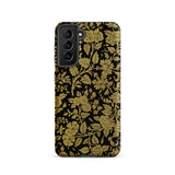 Indian Lacquerwork - Matthew Digby Wyatt Phone Case Samsung Galaxy S21 / Matte Black Phone Case Intricate Gold Floral Vine Patterns Matthew