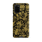 Indian Lacquerwork Matthew Digby Wyatt Samsung Case, Galaxy S20 Plus / Matte, Black Phone Case Gold Floral Bird Pattern