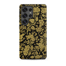 Indian Lacquerwork Matthew Digby Wyatt Samsung Case, Galaxy S25 Ultra / Matte, Black Phone Case Gold Floral Pattern