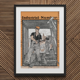 Industrial Number - Edward Penfield Art Print / Canvas, 20x30’’ / 51x76cm / Black Frame / Matboard, Posters Prints & Visual Artwork, Toby