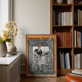 Industrial Number - Edward Penfield Art Print / Canvas Framed Poster Vintage Industrial Design Black-and-white Line Art Number, Edward