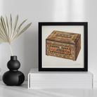 Inlaid Sewing Box - Francis Law Durand Folk Art Print