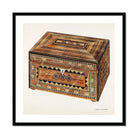 Inlaid Sewing Box - Francis Law Durand Folk Art Print