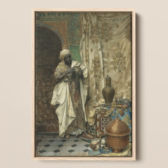 Inspection - Ludwig Deutsch Orientalism Art Print / Canvas, 12x18’’ / 31x46cm / Natural Frame, Posters Prints & Visual Artwork, Toby Leon