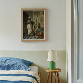 Inspection - Ludwig Deutsch Orientalism Art Print, Framed Vintage Photograph Two-toned Wall