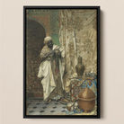 Inspection - Ludwig Deutsch Orientalist Framed Canvas Posters Prints & Visual Artwork