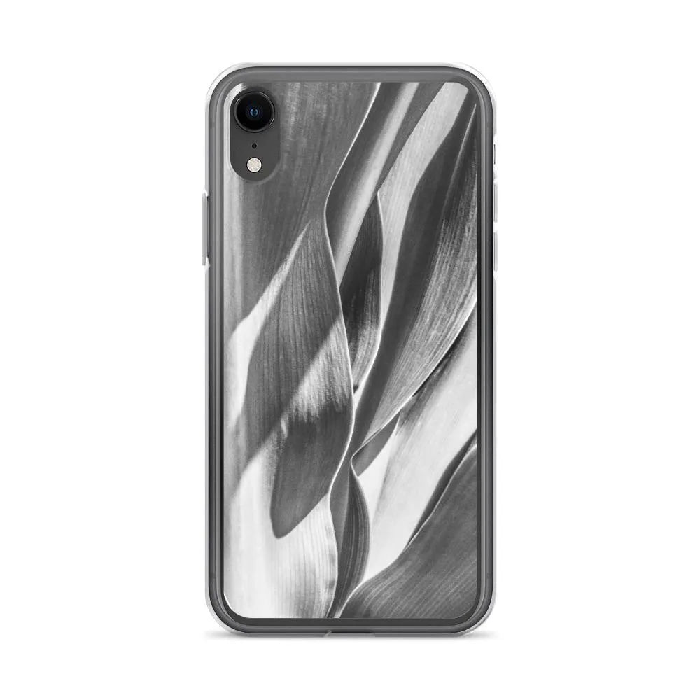 Into The Wild Botanical Art Iphone Case - Black And White - Iphone Xr - Mobile Phone Cases - Aesthetic Art