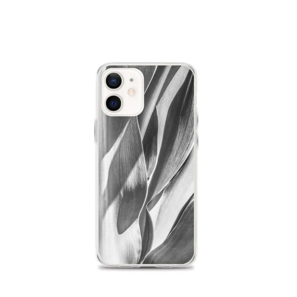 Into The Wild Botanical Art Iphone Case - Black And White - Iphone 12 Mini - Mobile Phone Cases - Aesthetic Art