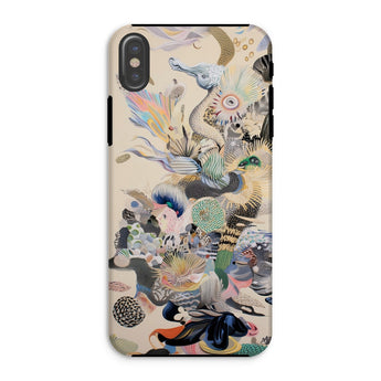Into the Wild - Dreamy Botanical Art Phone Case Iphone Xs / Matte Abstract Art Phone Case Dreamy Botanical Art, Psychedelic Garden,