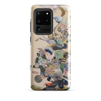 Into the Wild - Dreamy Botanical Art Phone Case Samsung Galaxy S20 Ultra / Gloss Vibrant Intricately Illustrated Phone Case Surreal Collage