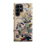 Into the Wild - Dreamy Botanical Art Phone Case Samsung Galaxy S22 Ultra / Matte Beige Phone Case Vibrant Surreal Illustration Fantastical
