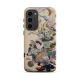 Into the Wild - Dreamy Botanical Art Phone Case Samsung Galaxy S23 Plus / Matte Beige Phone Case Vibrant Surreal Illustration Marine Life