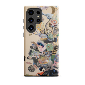 Into the Wild - Dreamy Botanical Art Phone Case Samsung Galaxy S24 Ultra / Gloss Vibrant Intricately Illustrated Phone Case Surreal Collage