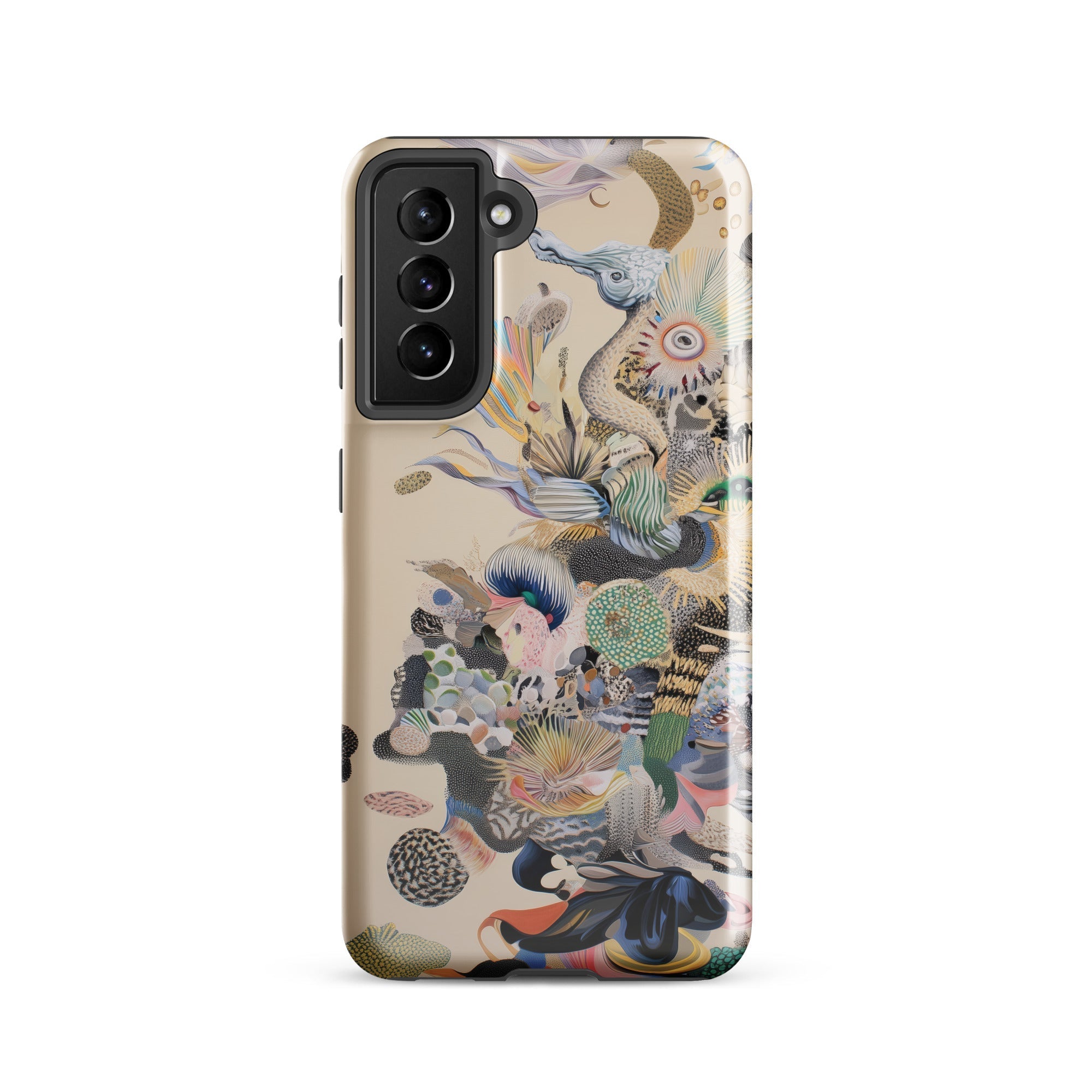 Into the Wild Dreamy Botanical Art Samsung Case, Galaxy S21 / Gloss, Smartphone Case Abstract Colorful Organic Design