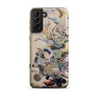 Into the Wild Dreamy Botanical Art Samsung Case, Galaxy S21 Plus / Matte, Light Colored Smartphone Case Intricate Colorful Abstract Design