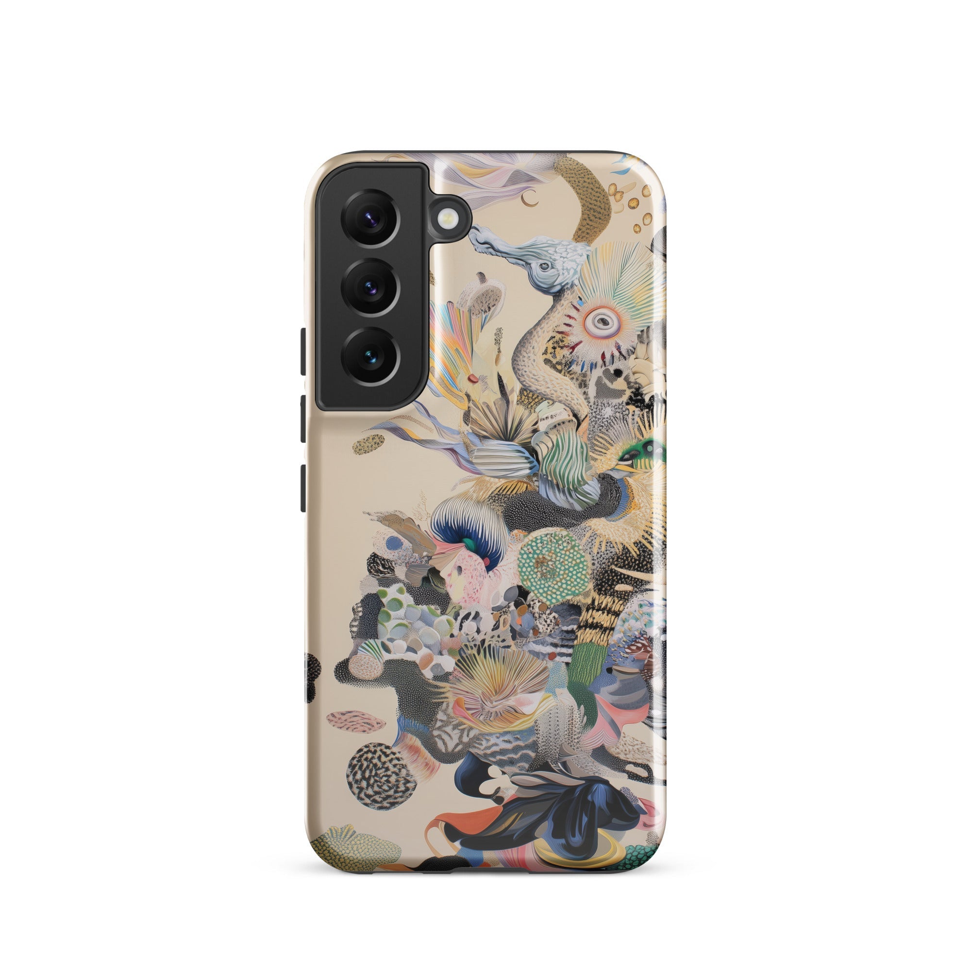 Into the Wild Dreamy Botanical Art Samsung Case, Galaxy S22 / Gloss, Clear Phone Case Abstract Colorful Intricate Pattern