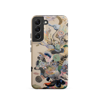 Into the Wild - Dreamy Botanical Art Samsung Case, Galaxy S22 / Matte, Smartphone Whimsical Abstract Art Case Intricate Patterns Muted