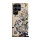 Into the Wild Dreamy Botanical Art Samsung Case, Galaxy S23 Ultra / Gloss, Beige Phone Case Abstract Colorful Intricate Pattern