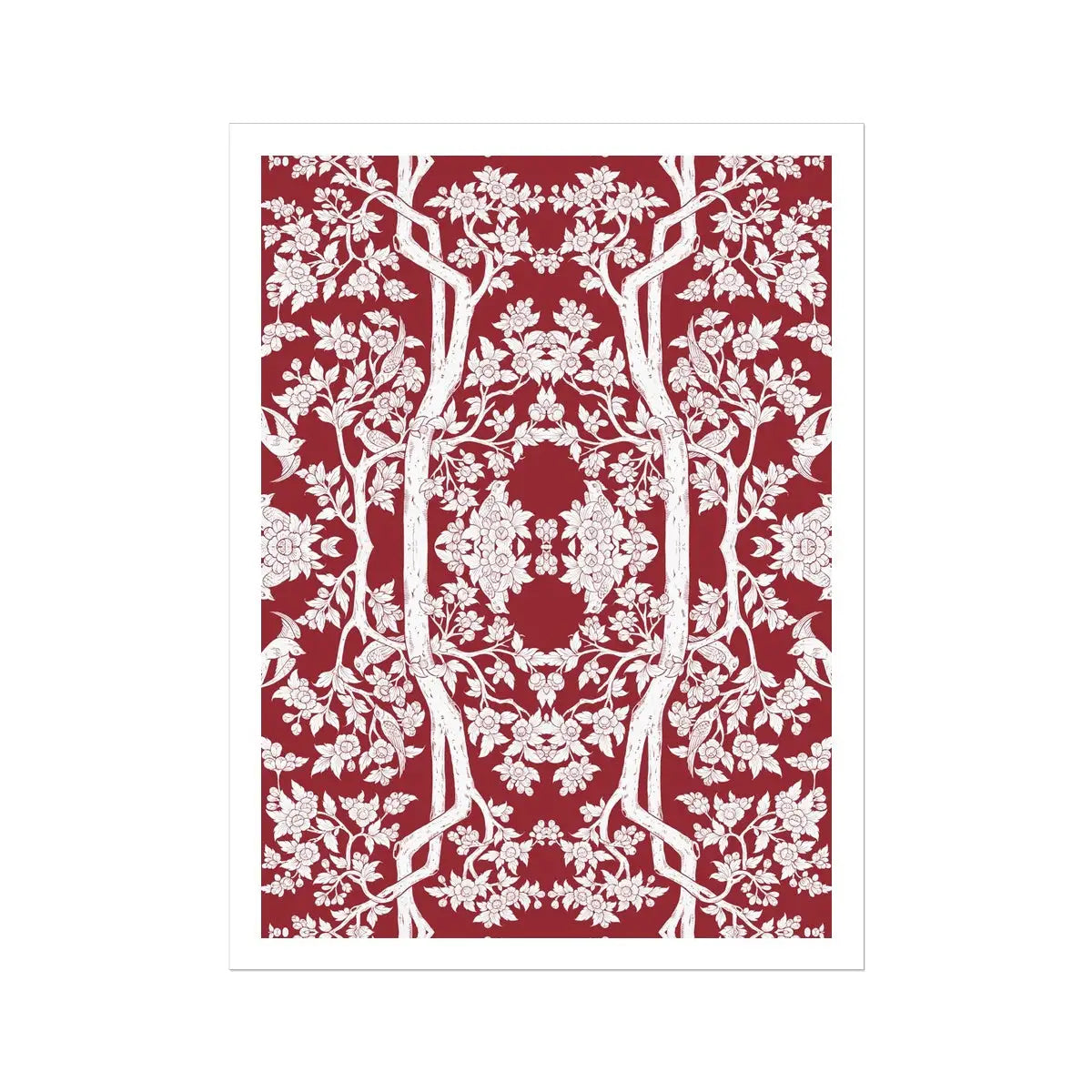 Aviary Red Art Print 30’’x40’’ Posters Prints & Visual Artwork