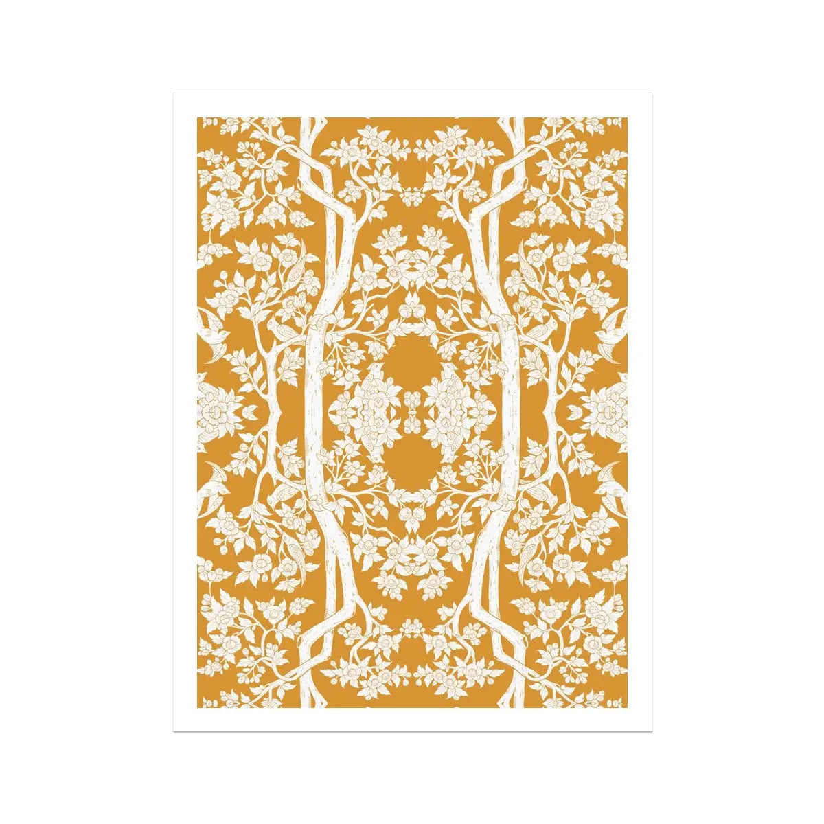 Aviary Orange Art Print 30’’x40’’ Posters Prints & Visual Artwork