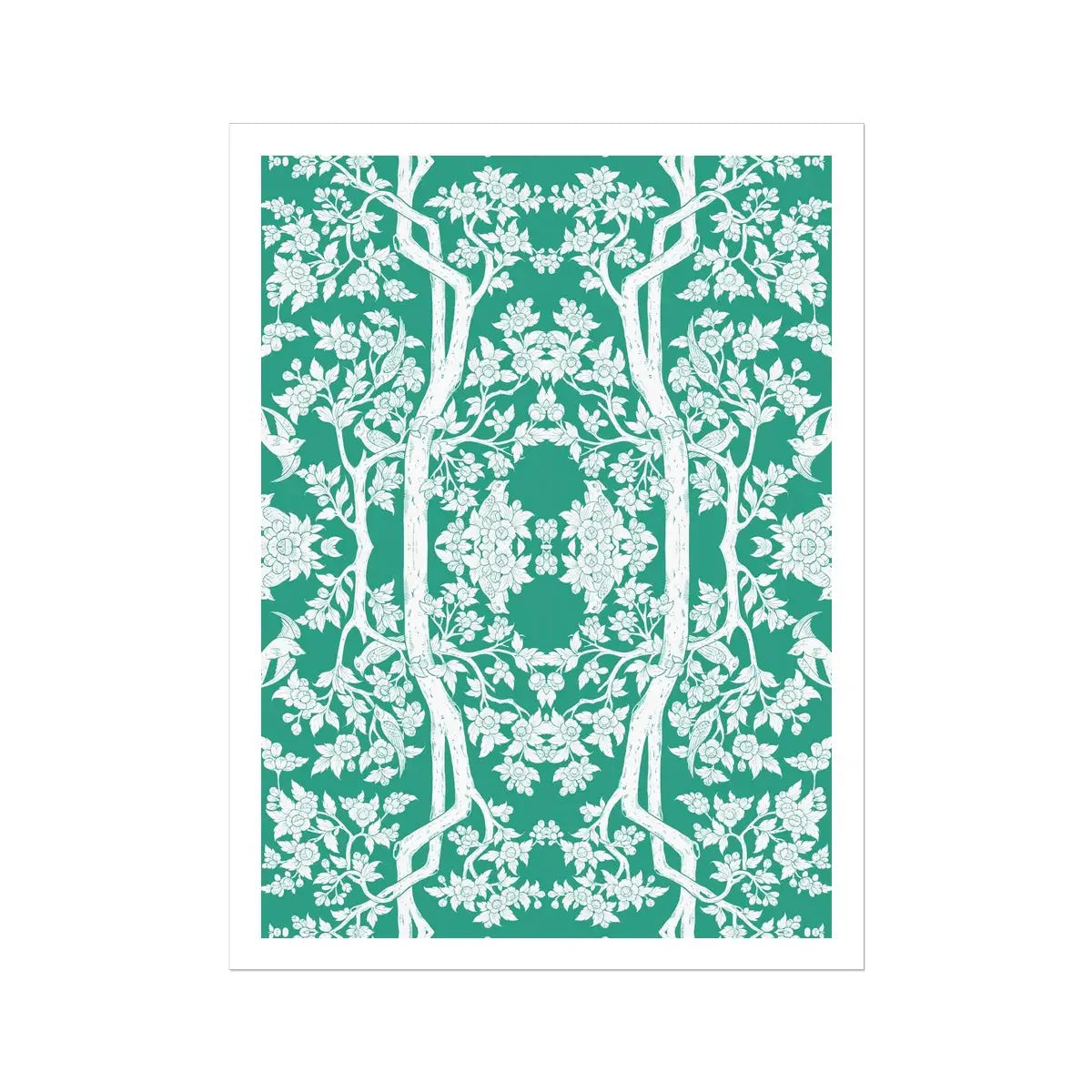 Aviary Green Art Print 30’’x40’’ Posters Prints & Visual Artwork