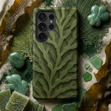 Intricate Green Leaf Pattern Phone Case, Mobile Cases, Toby Leon
