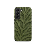 Intricate Green Leaf Pattern Phone Case, Samsung Galaxy S22 / Matte, Mobile Cases, Toby Leon