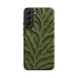 Intricate Green Leaf Pattern Phone Case, Samsung Galaxy S22 Plus / Matte, Mobile Cases, Toby Leon