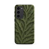 Intricate Green Leaf Pattern Phone Case, Samsung Galaxy S23 Plus / Matte, Mobile Cases, Toby Leon