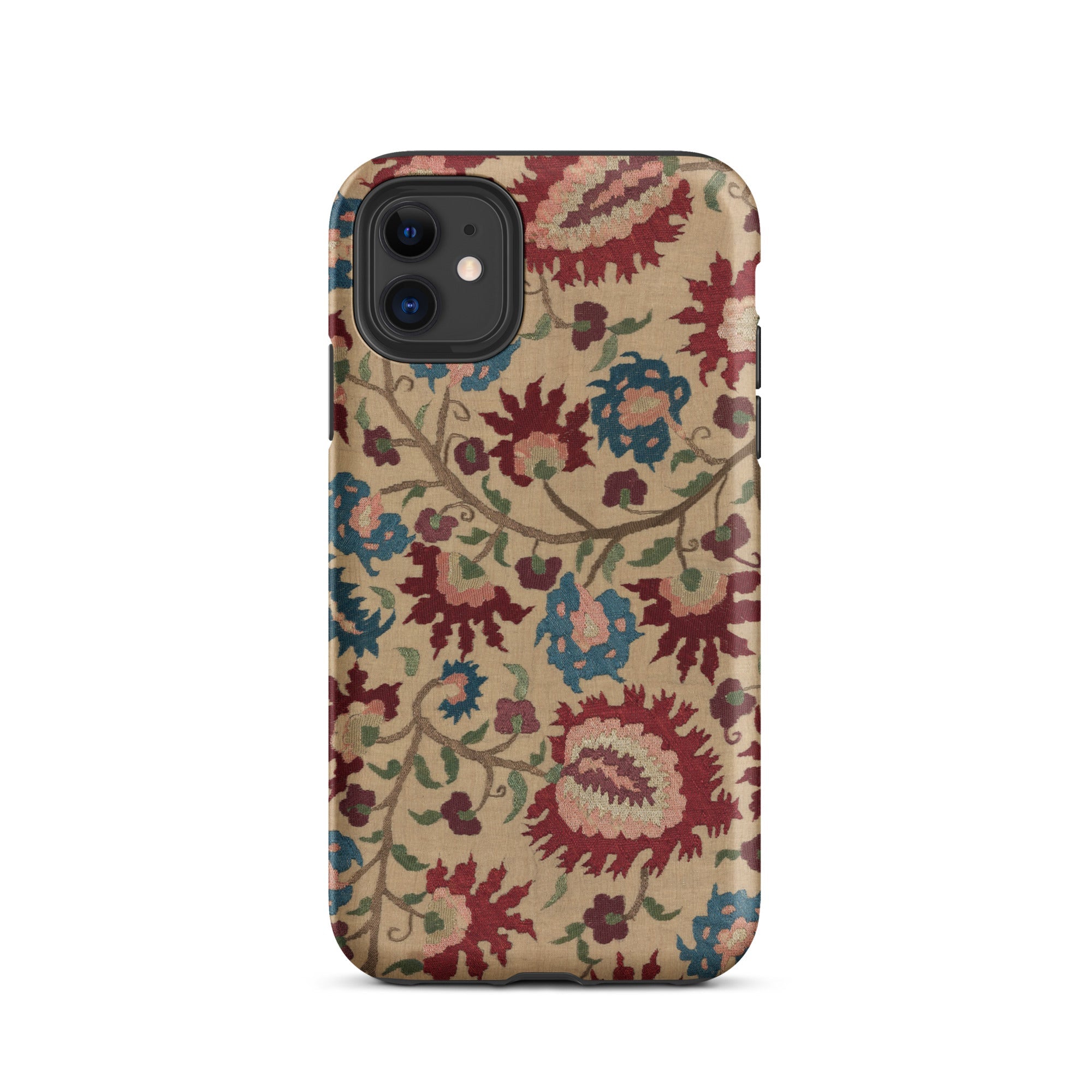 Ionian Islands Embroidery Textile Folk Art Iphone Case, 11 / Matte, Floral Patterned Phone Case
