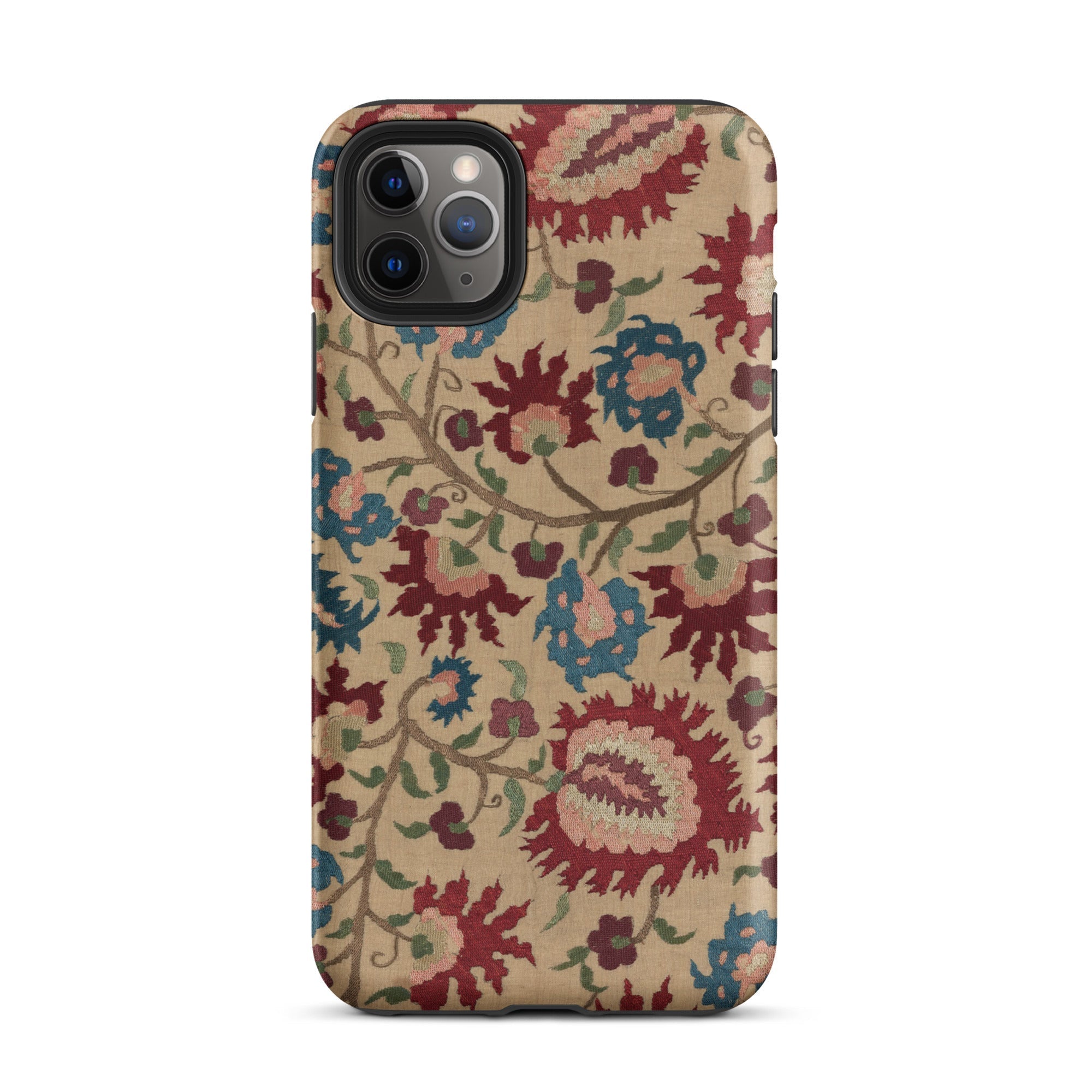 Ionian Islands Embroidery Textile Folk Art Iphone Case, 11 Pro Max / Matte, Floral Patterned Phone Case