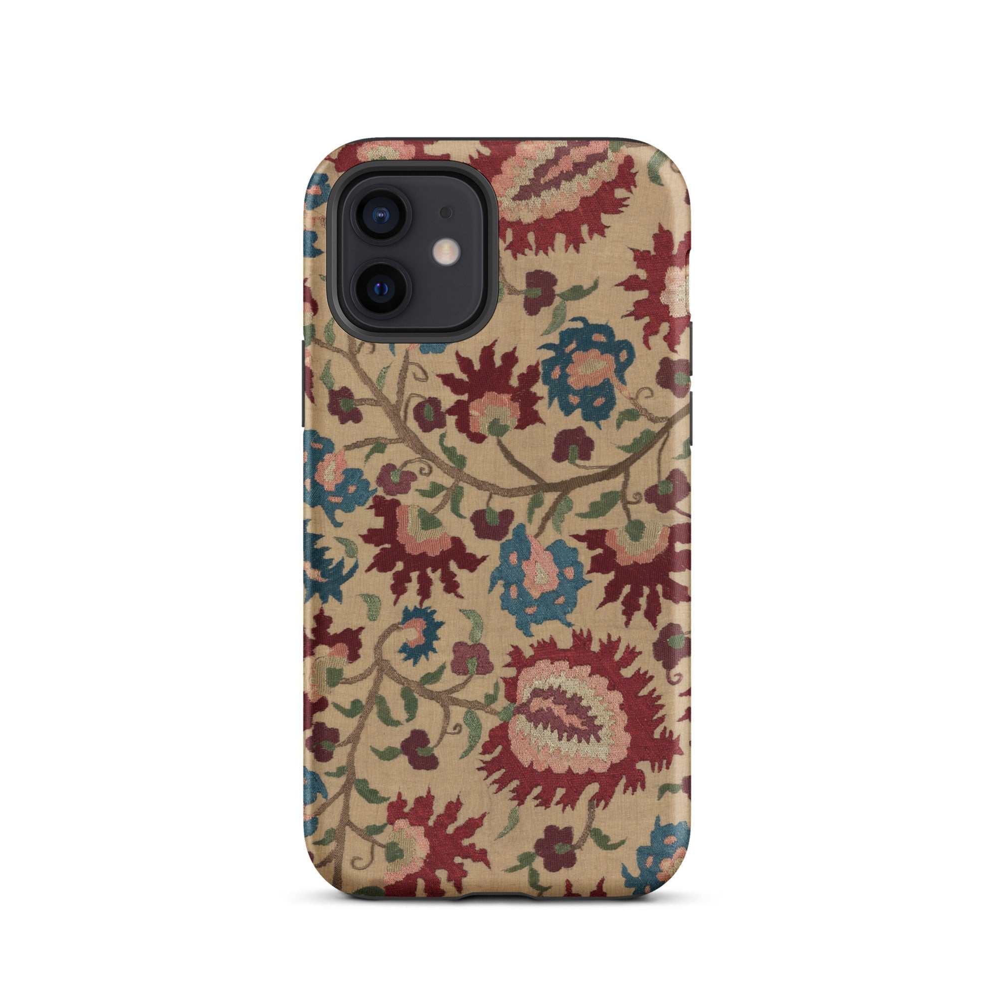 Ionian Islands Embroidery Textile Folk Art Iphone Case, 12 / Matte, Floral Patterned Phone Case