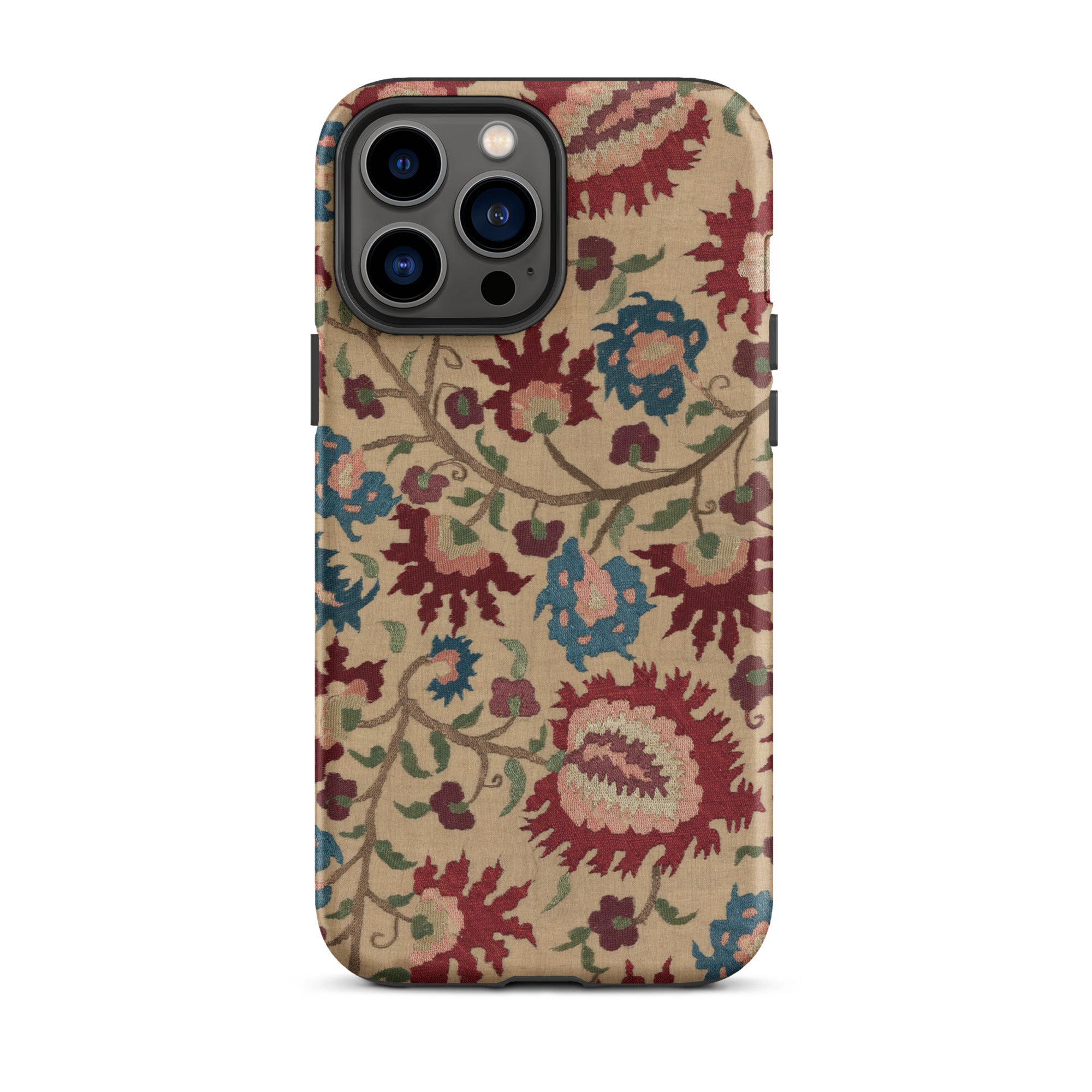 Ionian Islands Embroidery Textile Folk Art Iphone Case, 13 Pro Max / Matte, Floral Patterned Phone Case