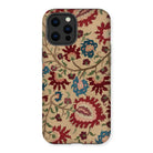 Ionian Islands Embroidery - Textile Folk Art Iphone Case, 13 Pro Max / Matte, Floral Patterned Phone Case
