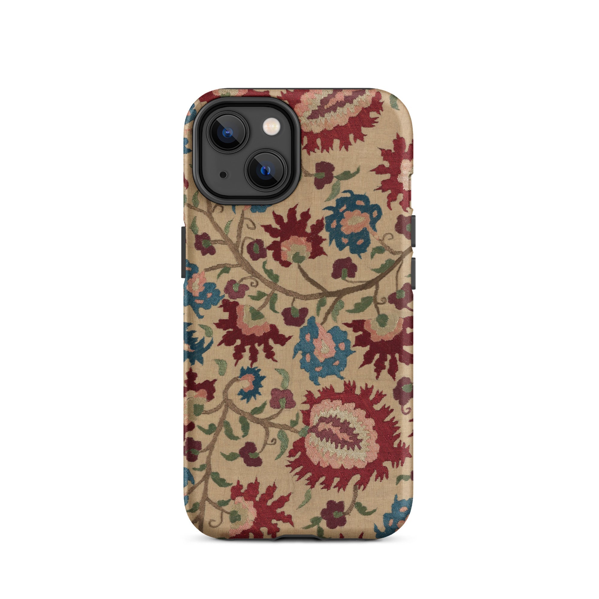 Ionian Islands Embroidery Textile Folk Art Iphone Case, 14 / Matte, Floral Patterned Phone Case