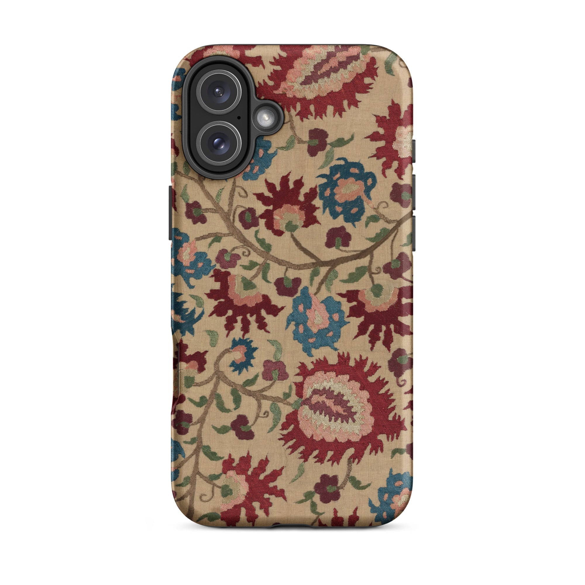 Ionian Islands Embroidery Textile Folk Art Iphone Case, 16 Pro / Matte, Floral Patterned Phone Case