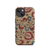 Ionian Islands Embroidery - Textile Folk Art Phone Case Iphone 13 Mini / Matte Floral Patterned Phone Case Ionian Islands Embroidery,
