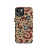 Ionian Islands Embroidery - Textile Folk Art Phone Case Iphone 14 / Matte Floral Patterned Phone Case Ionian Islands Embroidery,